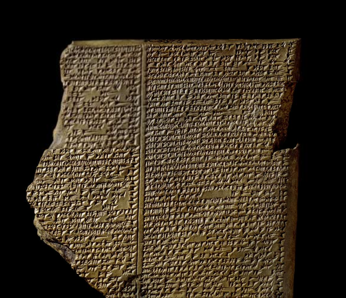 Flood tablet from Gilgamesh, credit to The British Museum