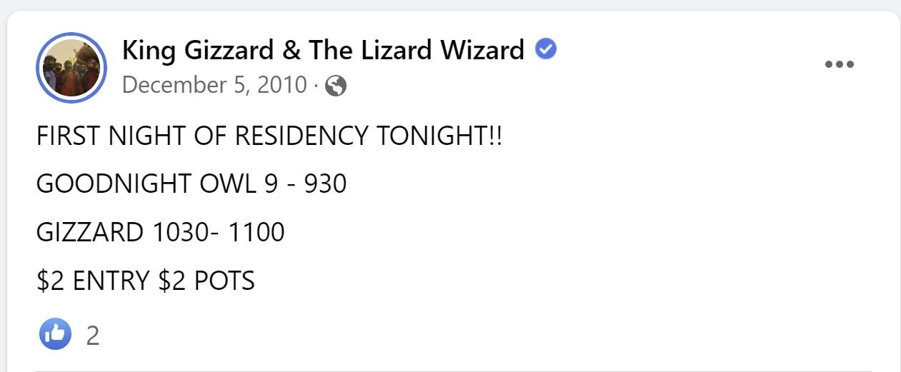 King Gizzard & the Lizard Wizard - 2010-12-06