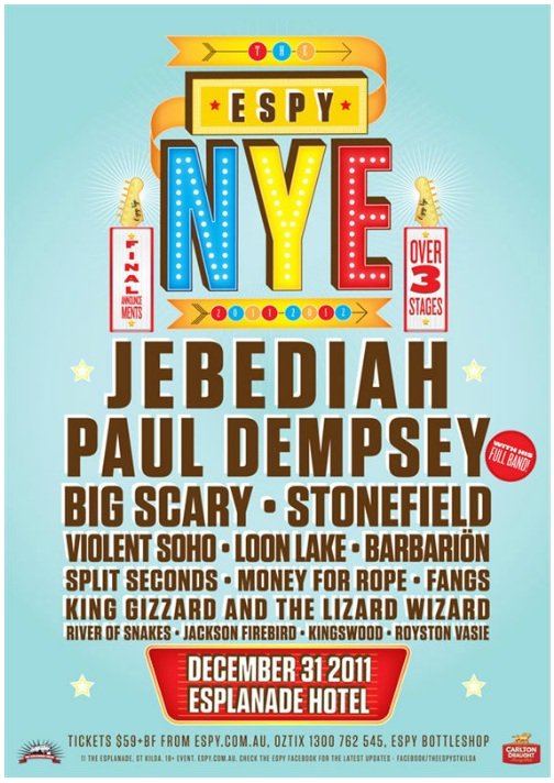 Dec. 31, 2011 show poster